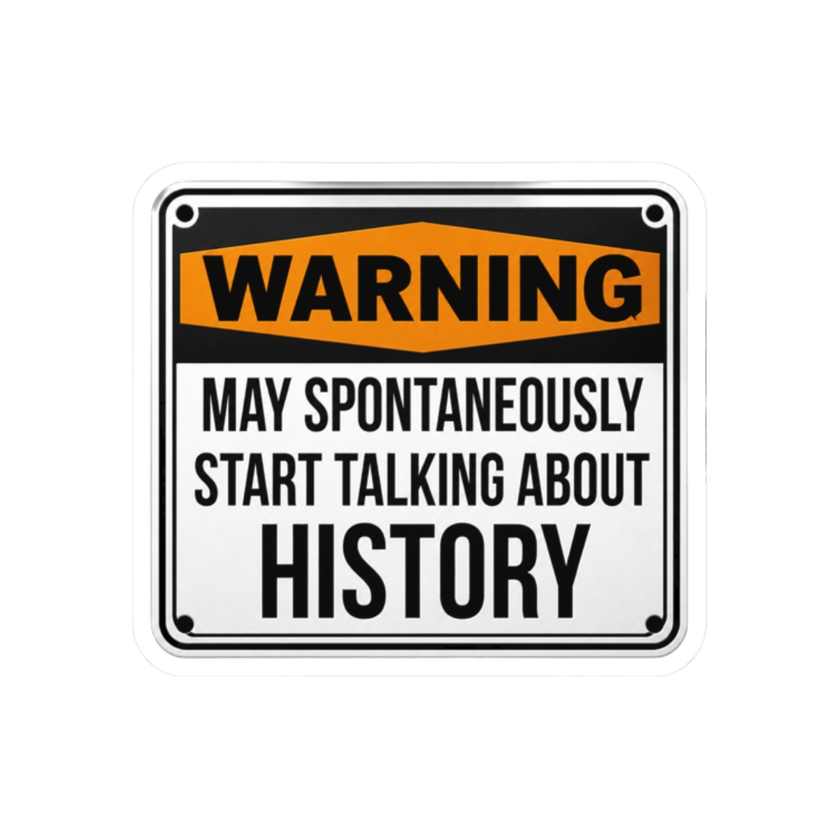 History Sticker - alternate angle 3, merchandise