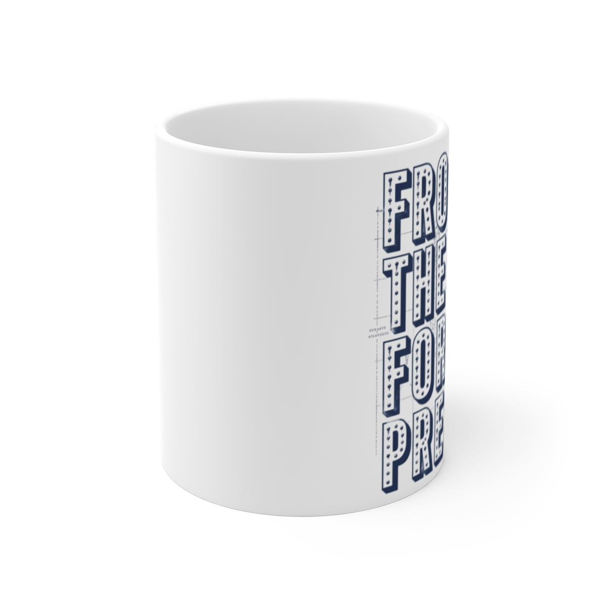 The Rest Is History "From The Past, For The Present" White Mug - alternate angle 1, merchandise