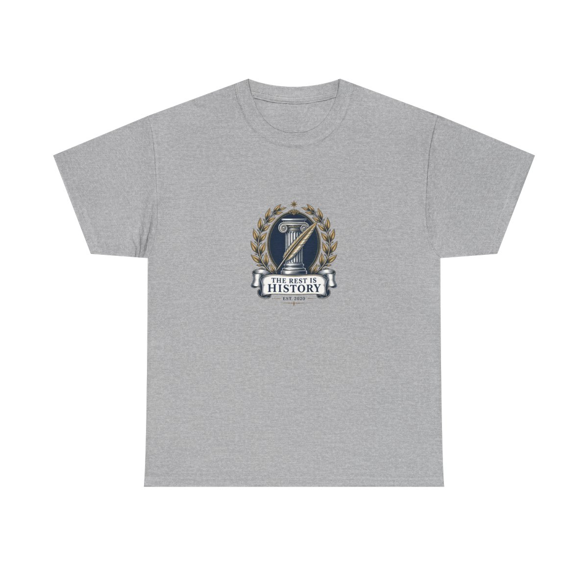 The Rest Is History "THE REST IS HISTORY – EST. 2020" Unisex Tee - alternate angle 2, merchandise